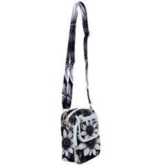 Sketch Flowers Art Background Photorealistic Shoulder Strap Belt Bag