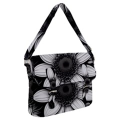 Sketch Flowers Art Background Photorealistic Buckle Messenger Bag