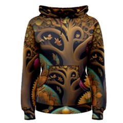 Trees Dream Generative Art Intricate Patterns Women s Pullover Hoodie