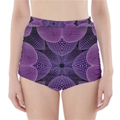 Geometric Shapes Geometric Pattern Flower Pattern Art High-waisted Bikini Bottoms
