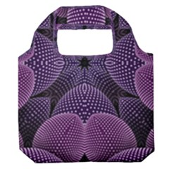 Geometric Shapes Geometric Pattern Flower Pattern Art Premium Foldable Grocery Recycle Bag