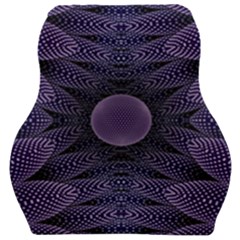 Gometric Shapes Geometric Pattern Purple Background Car Seat Velour Cushion 