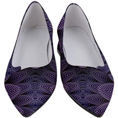 Gometric Shapes Geometric Pattern Purple Background Women s Block Heels 