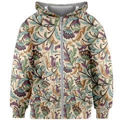 Wallpaper Floral Pattern Floral Wallpaper Background Kids  Zipper Hoodie Without Drawstring