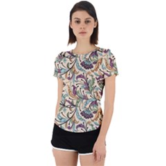 Wallpaper Floral Pattern Floral Wallpaper Background Back Cut Out Sport Tee