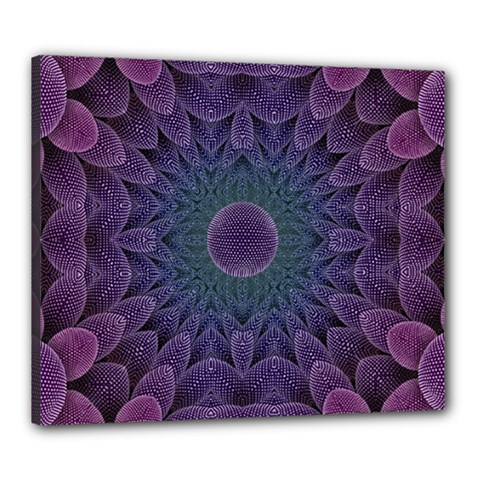 Geometric Shapes Geometric Pattern Flower Pattern Canvas 24  X 20  (stretched)