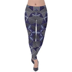 Kaleidoscope Geometric Pattern Geometric Shapes Velvet Leggings