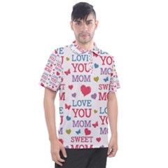 Love Mom Happy Mothers Day I Love Mom Graphic Men s Polo Tee by Ravend