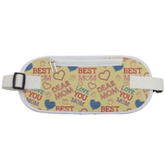 Love Mom Happy Mothers Day I Love Mom Graphic Pattern Rounded Waist Pouch