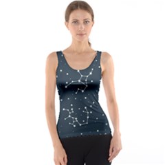 Constellation Stars Art Pattern Design Wallpaper Tank Top