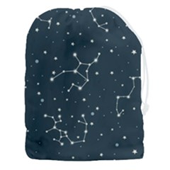 Constellation Stars Art Pattern Design Wallpaper Drawstring Pouch (3xl)