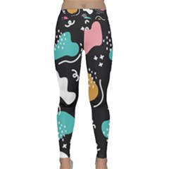 Art Patterns Design Wallpaper Background Print Classic Yoga Leggings