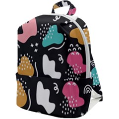 Art Patterns Design Wallpaper Background Print Zip Up Backpack