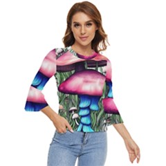 Necromancy Toadstool Bell Sleeve Top