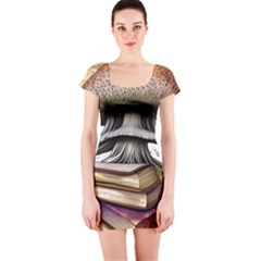 Conjurer s Toadstool Short Sleeve Bodycon Dress by GardenOfOphir