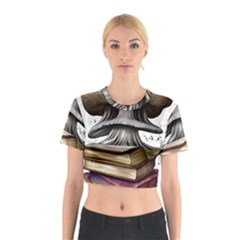 Conjurer s Toadstool Cotton Crop Top by GardenOfOphir