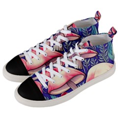 Enchanting Mushroom Enchantress Men s Mid-top Canvas Sneakers by GardenOfOphir