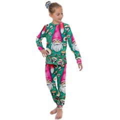 Mojo Chanterelle Glamour Kids  Long Sleeve Set  by GardenOfOphir