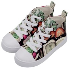 Necromantic Magician Kids  Mid-top Canvas Sneakers by GardenOfOphir