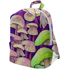 Glamourous Mushrooms For Enchantment And Spellwork Zip Up Backpack by GardenOfOphir