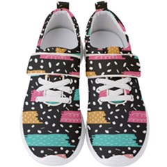 Arts Pattern Design Wallpaper Background Print Men s Velcro Strap Shoes by Ravend