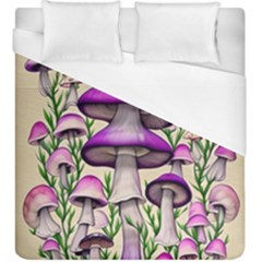 Black Magic Mushroom For Voodoo And Witchcraft Duvet Cover (king Size)