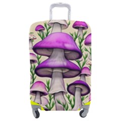 Black Magic Mushroom For Voodoo And Witchcraft Luggage Cover (medium) by GardenOfOphir