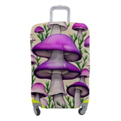 Black Magic Mushroom For Voodoo And Witchcraft Luggage Cover (small) by GardenOfOphir