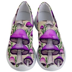 Black Magic Mushroom For Voodoo And Witchcraft Women s Lightweight Slip Ons by GardenOfOphir