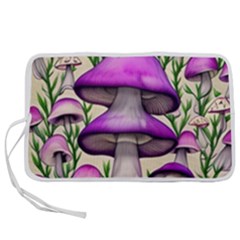 Black Magic Mushroom For Voodoo And Witchcraft Pen Storage Case (m) by GardenOfOphir