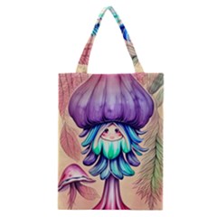 Psychedelic Mushroom For Sorcery And Theurgy Classic Tote Bag by GardenOfOphir