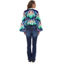 Psychedelic Mushroom For Sorcery And Theurgy Boho Long Bell Sleeve Top View4