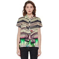 Necromancy Mushroom Short Sleeve Pocket Shirt by GardenOfOphir