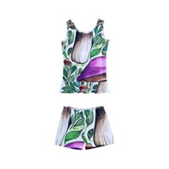 Magician s Conjuration Mushroom Kids  Boyleg Swimsuit