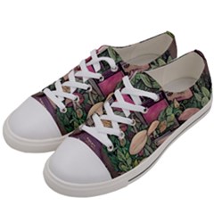 Spellbinding Mojo Mushroom Men s Low Top Canvas Sneakers by GardenOfOphir