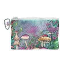 Enchanted Champignon Canvas Cosmetic Bag (medium)