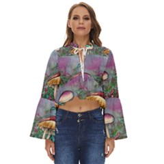 Enchanted Champignon Boho Long Bell Sleeve Top