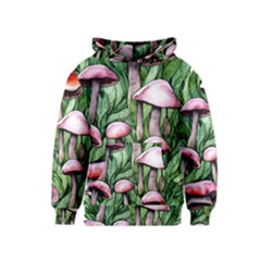 Charm Of The Toadstool Kids  Pullover Hoodie by GardenOfOphir