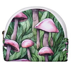 Charm Of The Toadstool Horseshoe Style Canvas Pouch by GardenOfOphir