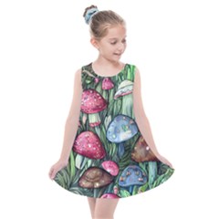 Magicians  Mushrooms Kids  Summer Dress by GardenOfOphir