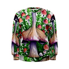 Conjuring Charm Of The Mushrooms Women s Sweatshirt