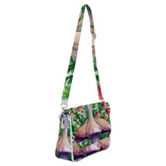 Conjuring Charm Of The Mushrooms Shoulder Bag with Back Zipper