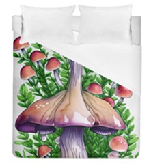 Conjuring Charm Of The Mushrooms Duvet Cover (Queen Size)