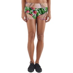 Conjuring Charm Of The Mushrooms Yoga Shorts