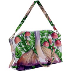 Conjuring Charm Of The Mushrooms Canvas Crossbody Bag