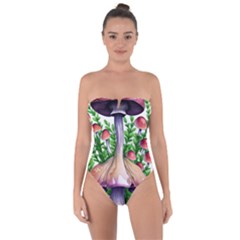 Conjuring Charm Of The Mushrooms Tie Back One Piece Swimsuit