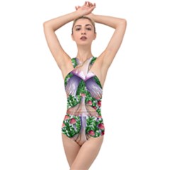 Conjuring Charm Of The Mushrooms Cross Front Low Back Swimsuit