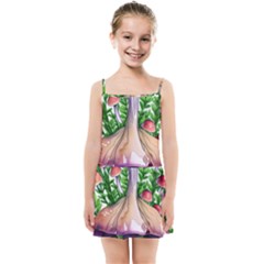 Conjuring Charm Of The Mushrooms Kids  Summer Sun Dress