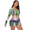 Conjuring Charm Of The Mushrooms Long Sleeve Boyleg Swimsuit View3