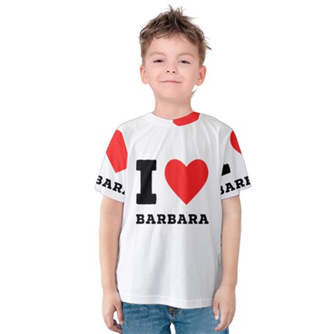 I Love Barbara Kids  Cotton Tee by ilovewhateva